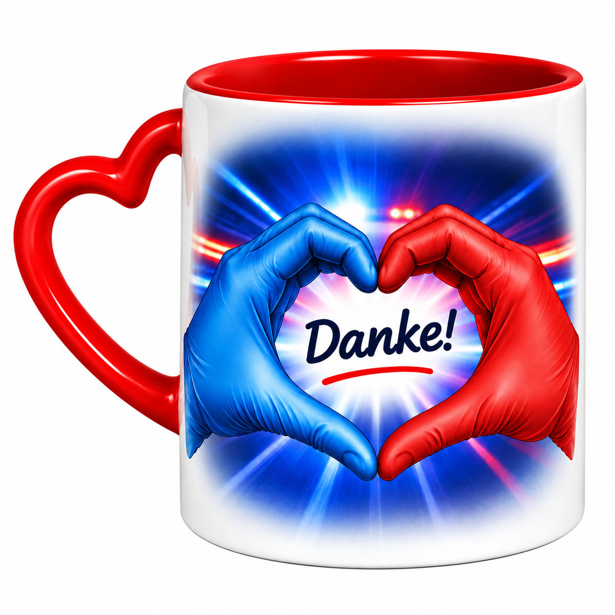 Tasse mit Herzhenkel