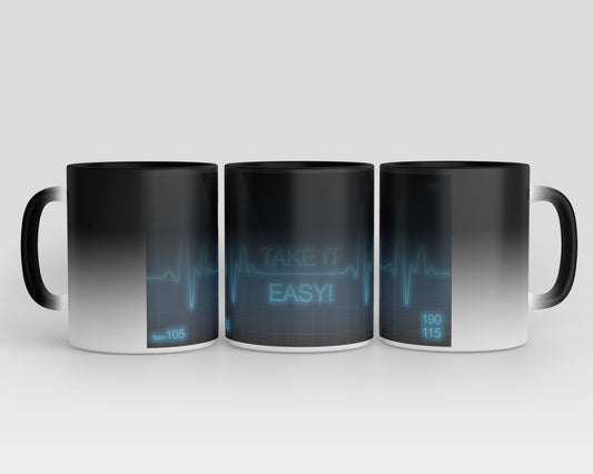Zaubertasse Motiv "take it easy"