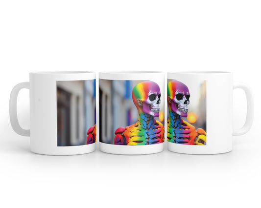 Klassische Tasse "Colored skeleton"