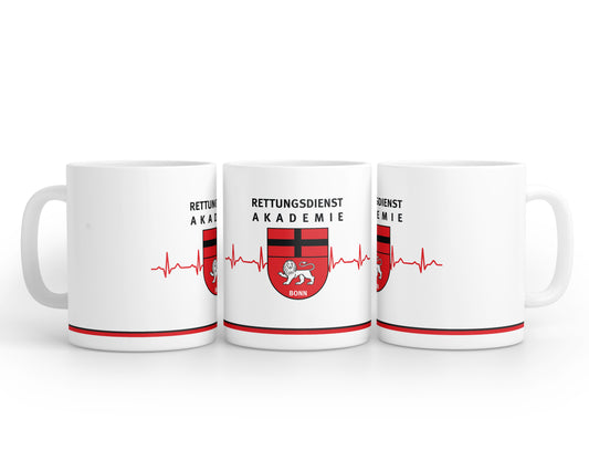 Klassische Tasse der Rettungsdienst-Akademie Bonn